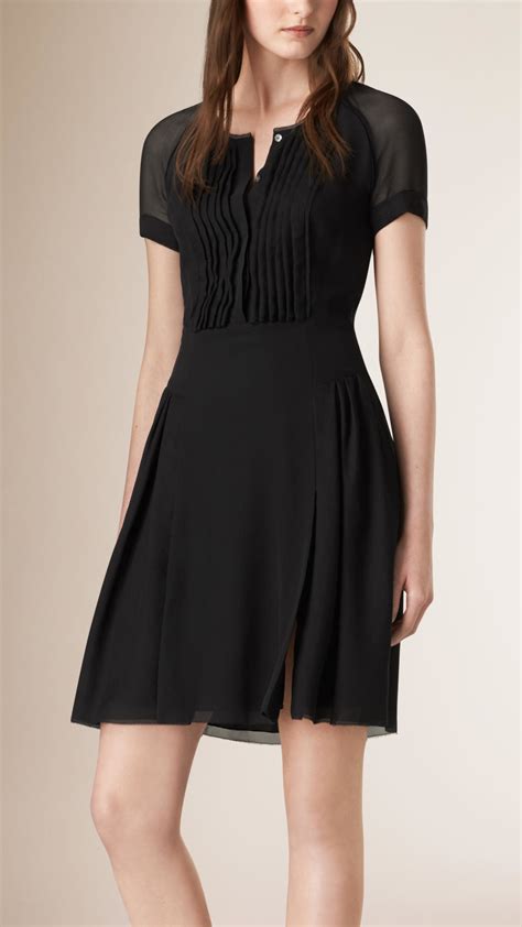 burberry black silk dress|burberry dress girls.